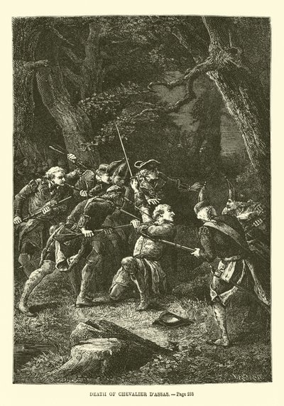 Chevalier dAssas död av French School