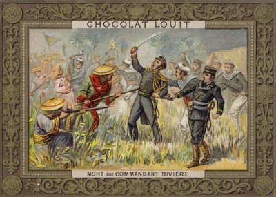 Henri Rivieres död, fransk sjöofficer, Tonkin, 1883 av French School