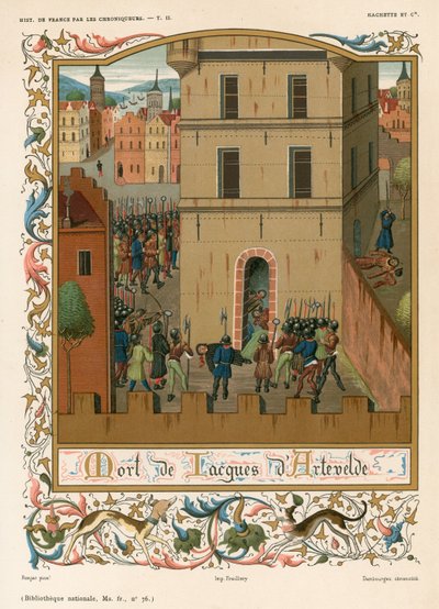 Jacques dArteveldes död av French School