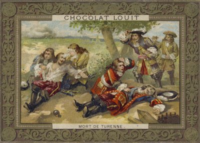 Marskalk Turennes död i slaget vid Salzbach, 27 juli 1675 av French School