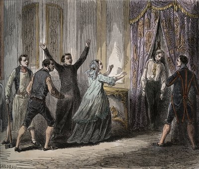 Death of the Louis Henri Joseph de Bourbon, Prince of Conde (Louis VI Henry of Bourbon Conde) - Death of the Prince of Conde (Louis VI Henry of Bourbon Conde) av French School