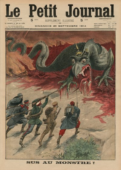 Död åt monstret, framsidans illustration från 
