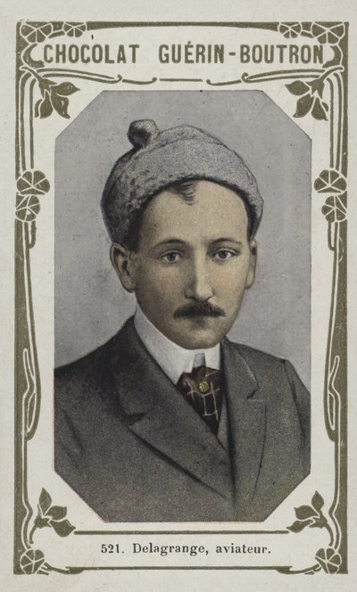 Delagrange, flygare (färgad bild) av French School
