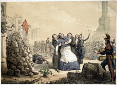 Denis Affre, ärkebiskop av Paris, martyr (25 juni 1848) av French School