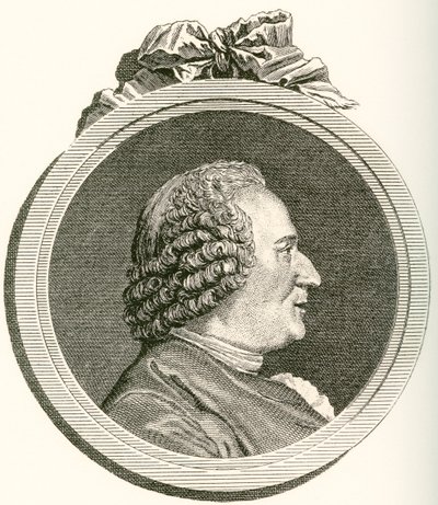 Denis Diderot, 1713 1784. Mwanafalsafa wa Kifaransa, mkosoaji wa sanaa na mwandishi. Kutoka Les Heures Libres iliyochapishwa 1908.swed av French School