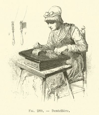 Dentelliere (gravyr) av French School
