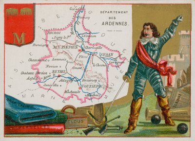 Department of Ardennes i nordöstra Frankrike av French School