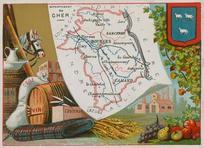 Department of Cher i Centre Region i Frankrike av French School