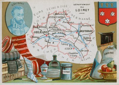Department of Loiret i norra centrala Frankrike av French School