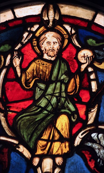 Föreställer Kristus på Jesses träd, ursprungligen från kyrkan i Varennes-Jarcy (ursprungligen från Abbey de Gercy?) av French School