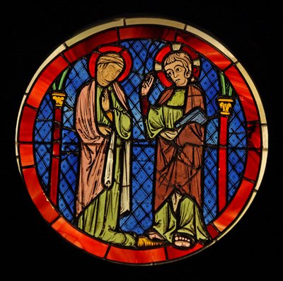 Föreställer Kristus med en kvinna, ex Ste Chapelle av French School