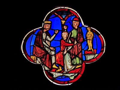 Avbildar Daniel före Nebukadnessar, ex Ste Chapelle, Bay G av French School