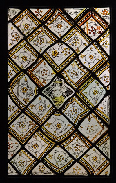 Föreställer en grisaillepanel, ursprungligen från Abbey of St Denis av French School