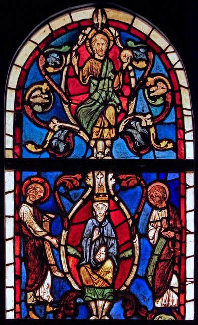 Föreställer Jesses träd, ursprungligen från kyrkan i Varennes-Jarcy (ursprungligen från Abbey de Gercy?) av French School