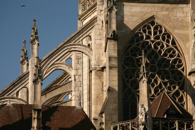 Föreställande de flygande valven i östra änden av French School