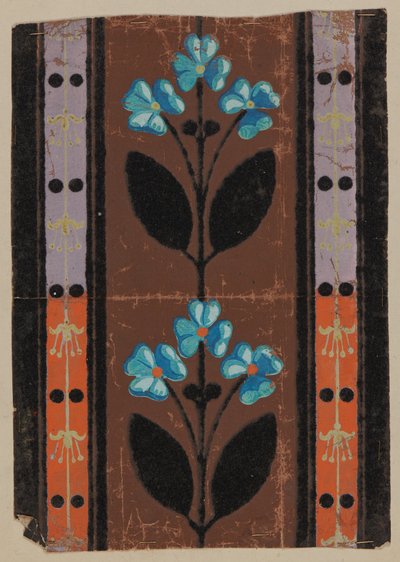 Designritning, tidigt 1800-tal av French School