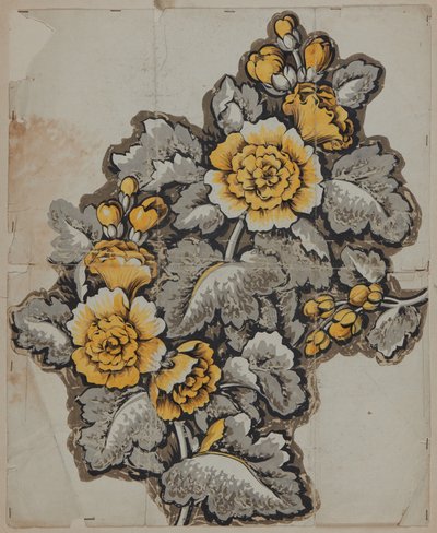 Designritning, början till mitten av 1800-talet av French School