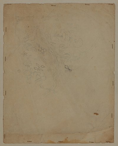 Designritning, sent 1700-tal av French School