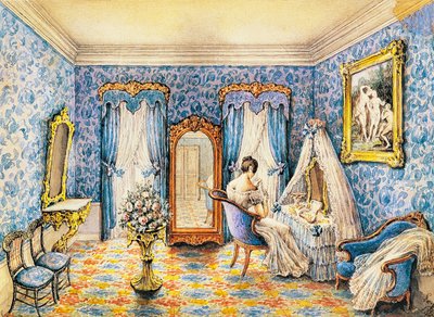 Design för boudoir av French School