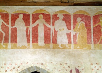 Detalj av Dödsdansen, c.1460 av French School