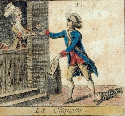 Detalj av spelet Cree goose: spärrhaken av French School