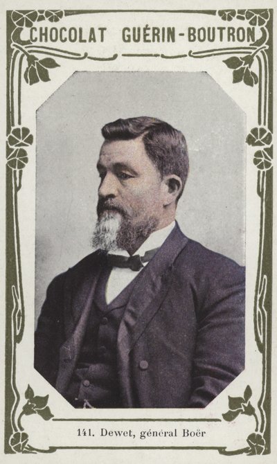 Dewet, general Boer (färgad bild) av French School