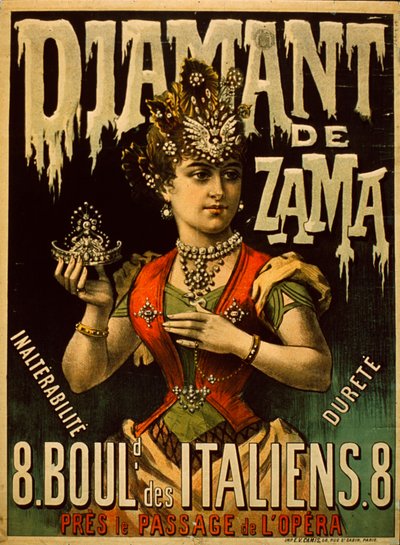 Zama diamantaffisch av French School