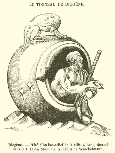 Diogenes (gravyr) av French School