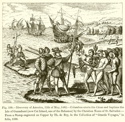 Discovery of America, 12 maj 1492 av French School