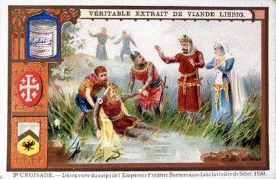Upptäckt av Frédéric Barberousses kropp i Seleffloden av French School