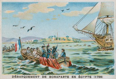 Napoleons landstigning i Egypten, 1798 av French School