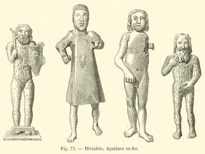 Gudar, järnfigurer av French School