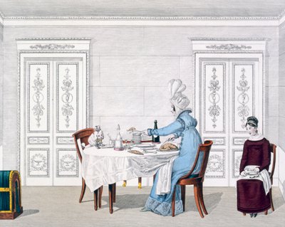 Dog Mania, tallrik 106 från Le Bon Genre, 1818 av French School