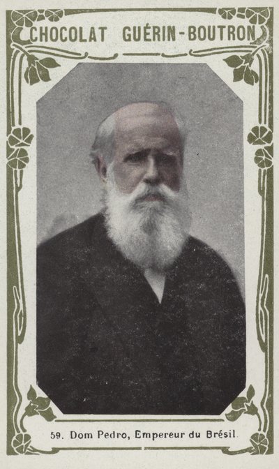 Dom Pedro, Brasiliens kejsare (färgad bild) av French School