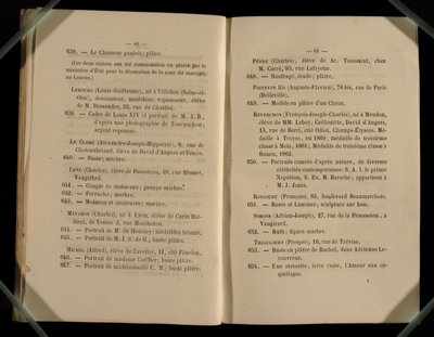 Dubbel sida från Salon des Refuses, 1863 av French School