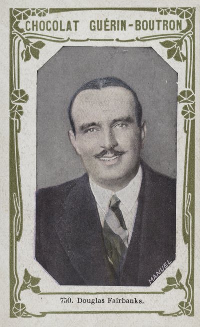 Douglas Fairbanks (färgad bild) av French School