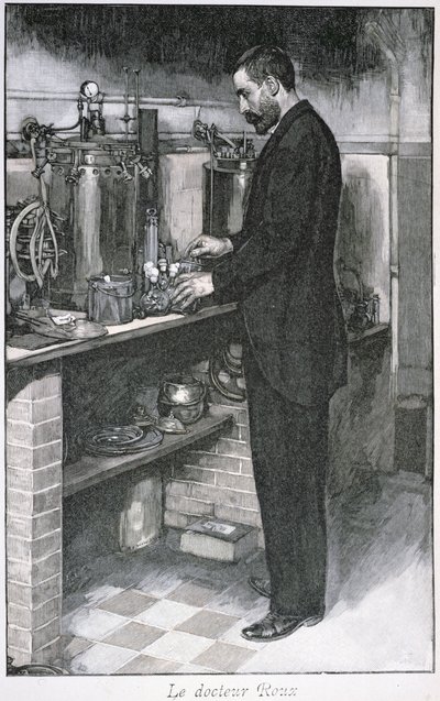 Dr. Pierre Emile Roux (1853-1933) från La Revue Illustre, 1 oktober 1894 av French School