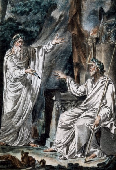 Druider, scenkostymer, gravyr. Frankrike av French School