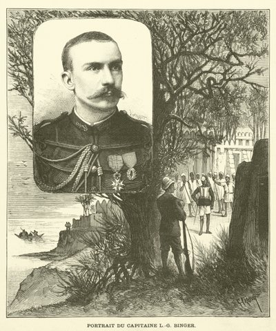 Från Niger till Guineabukten (gravyr) av French School