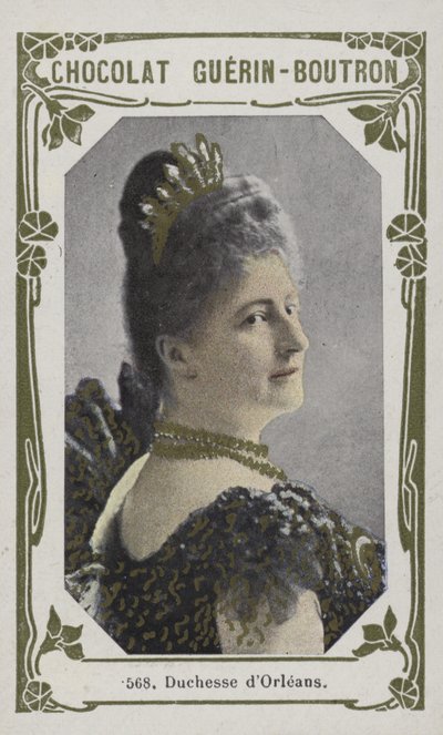 Duchesse dOrleans (färgad bild) av French School
