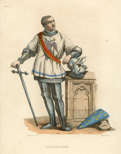 Duguesclin (färgad gravyr) av French School