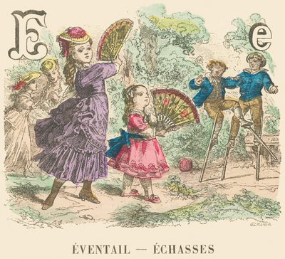 E: Fläkt — styltor av French School