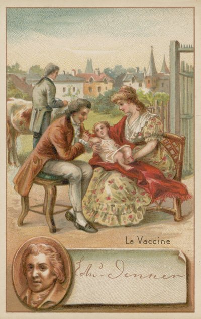 Edward Jenner, engelsk läkare och forskare som upptäckte ett vaccin mot smittkoppor av French School