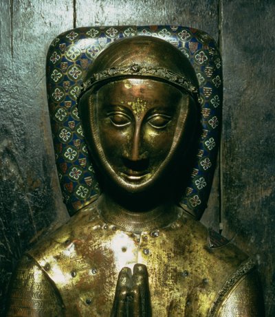 Bild av William de Valence (d.1296) Earl of Pembroke, Limoges (kopparpläterat trä) av French School