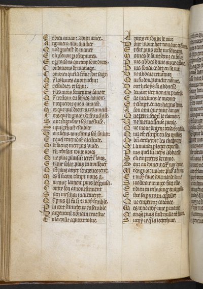 Egerton MS 881 f.65v, Guillaume de Lorris och Jean de Meun, Roman de la Rose (vellum) av French School