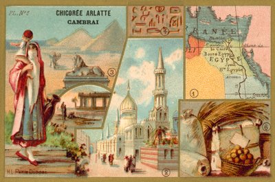 Egypten (chromolitho) av French School