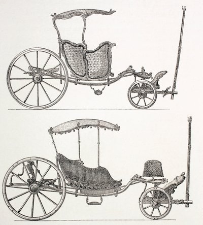 Franska vagnar från 1700-talet, 1875 av French School