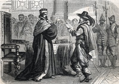 Åttonde religionskriget, barrikadernas dag - (gravyr) 1864 av French School