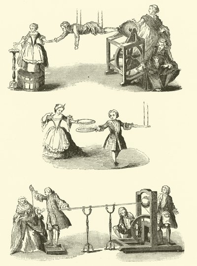 Elektriska experiment (gravyr) av French School