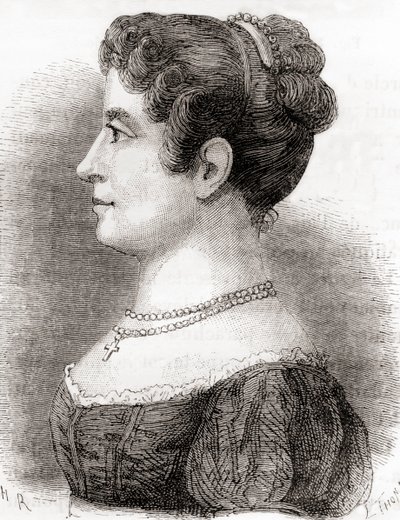 Élisa Garnerin, ur "Les Merveilles de la Science", publicerad ca 1870 (litografi) av French School